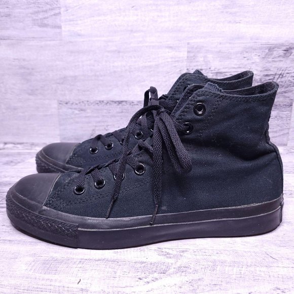 Converse All Star Canvas High Top Sneaker Black - Picture 2 of 8